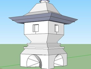pagoda buildings structures 3d print model - Mito3D