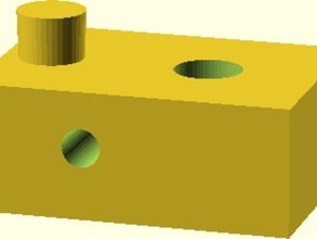 k8200 limitscrew mountingblock 3d yazıcı parçaları 3d print model - Mito3D