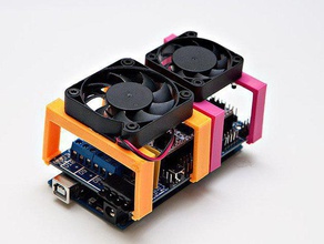 moab tüm fan parantez anne 3d yazıcı parçalar klipsli soğutma customizer galileo pcb rampalar raspberry pi 3d print model - Mito3D