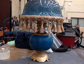 victorian hurricane lamp props antique old vintage 3d print model - Mito3D