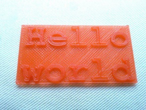 hello world test print other calibration sketchup 3d print model - Mito3D