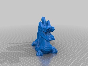 dragon art makerbotdigitizer scan 3d print model - Mito3D