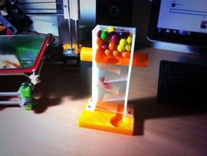 candy dispenser puzzles methacrylate mms pills pla skittles 3d print model - Mito3D
