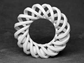 hélice anillo de siete bolas interactivo art pla replicator2 3d print model - Mito3D