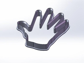 mano cookie cutter design di alta qualità cucina pranzo formine per biscotti cool ciao a cinque 3d print model - Mito3D