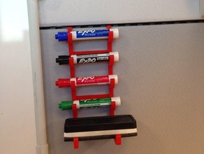 dry eraser pen holder office cube dryerase 3d print model - Mito3D