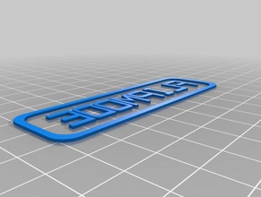 flipmode name tag signs logos customized 3d print model - Mito3D