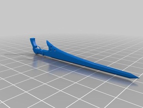 seifer gunblade props final fantasy gunblae sword weapon 3d print model - Mito3D