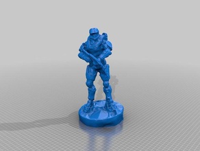 master chief Menschen halo gescannt 3d print model - Mito3D