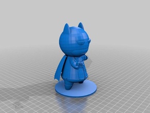 blue batman other 3d print model - Mito3D