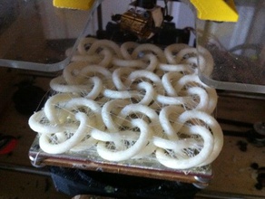 circle knot maile other 3d printed textile gordian torus fabric chainmail 3d print model - Mito3D