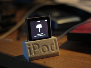 ipod nano 6th charging station other apple dock 3d print model - Mito3D