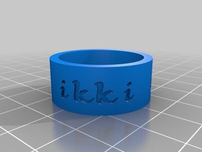 meu personalizados ikki anel anéis 3d print model - Mito3D