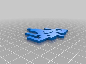 8-bit-Raumschiff 3d drucken wgss 3d print model - Mito3D