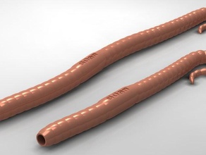 earth worm pen office replacement 3d print model - Mito3D