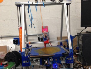 cama grande mendel max impresora variante 3d la impresión 12 pulgadas makerspace makerspaee 3d print model - Mito3D