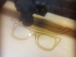 sunglass eyeglass frames other laster cutter sunglasses lasercut 3d print model - Mito3D