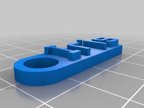 customized message Schlüsselanhänger iris Organisation 3d print model - Mito3D