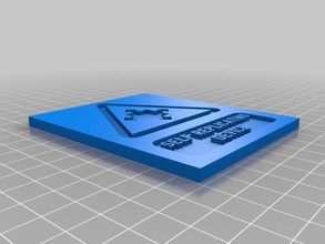 warning self-replicating device other sign 3d print model - Mito3D