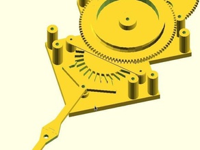 clock prototype 1 other escapement pendulum gears 3d print model - Mito3D