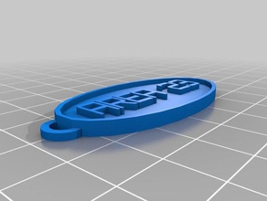 área 23 oval v4 chaveiros personalizado 3d print model - Mito3D