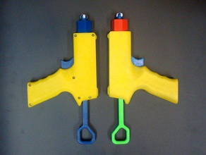 lf1 foam dart blasternerf compatible mechanical toys fun gun pistol weapon 3d print model - Mito3D