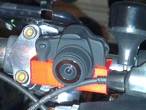 cycle mount little cyclops fisheye camera 3d print model - Mito3D