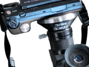 telescopio meade sony cuota-adaptador de montaje cámara 3d print model - Mito3D