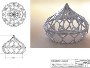 zome hacia 01 de matemáticas arte 3d print model - Mito3D