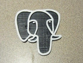 postgres elefante outros animais 3d print model - Mito3D