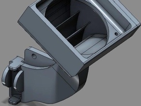custom fan shroud deflector qu-bd x-truder 3d printer accessories 3d print model - Mito3D