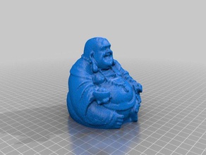 heureux de buda v2 art makerbotdigitizer scan 3d print model - Mito3D