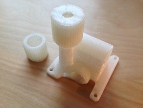 ultimaker mínimo cabezal roscado bowden de bloqueo 3d la impresora accesorios 3d print model - Mito3D