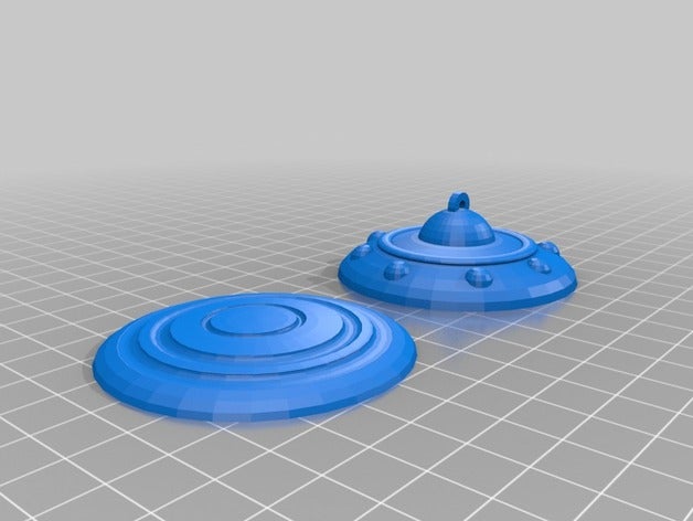 semplice ufo veicoli 3D print model - Mito3D