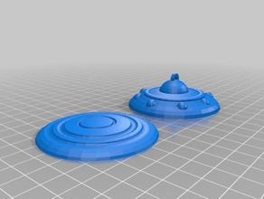 basit ufo araçlar 3d print model - Mito3D
