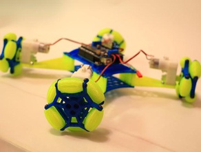 omniwheel robot robotics 3d print omni wheel arduino 3d print model - Mito3D
