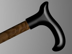 derby walking cane accessories 3d print model - Mito3D