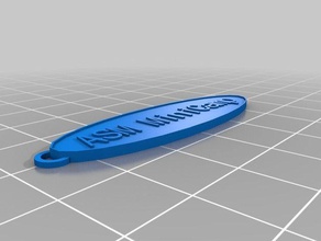 asm keychain no3 keychains customized 3d print model - Mito3D