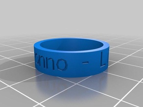 lugsaronno linux day 2013 rings customized 3d print model - Mito3D