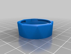octagon recipiente de tampa recipientes personalizado 3d print model - Mito3D