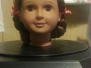 generic dolls head scans replicas makerbotdigitizer 3d print model - Mito3D