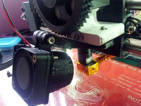 einstellbare Gebläse-Lüfter, der prusa i3 gregs wade extruder gezwickt version 3d Drucker Zubehör 3d print model - Mito3D