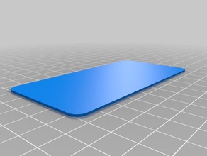 parametrico arrotondato un angolo piatto 3d la stampa caso il coperchio personalizzabile customizer display recinto faccia frontalino 3d print model - Mito3D