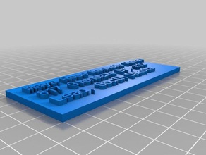 los mayas nombre de la placa otros personalizado 3d print model - Mito3D