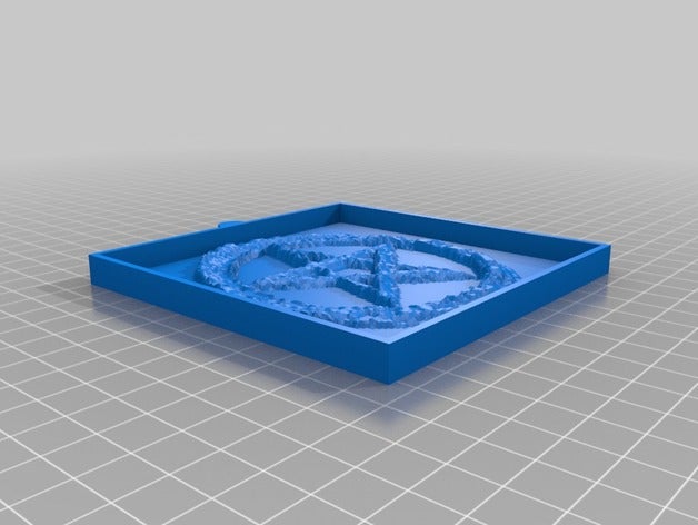 pentogram 2d art personnalisé 3D print model - Mito3D