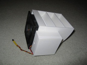 radiatore ventilatore booster casa 3d print model - Mito3D