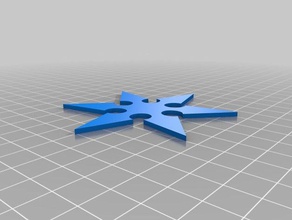ninja star props throwing 3d print model - Mito3D