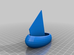 thing-a-day 2 openscad bathtub sailboat other tad ship toy 3d print model - Mito3D