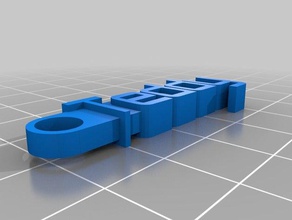 teddy Schlüsselanhänger - Organisation angepasst 3d print model - Mito3D