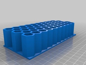 reloading tray 3083006 honeycomb style 5x10 tool holders boxes bullet bullets hunting 3d print model - Mito3D